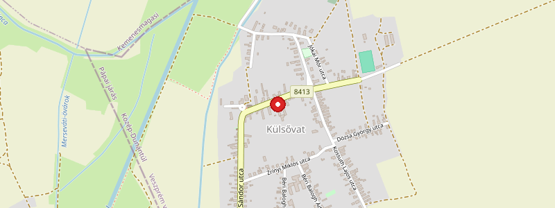 Külsővat térképe