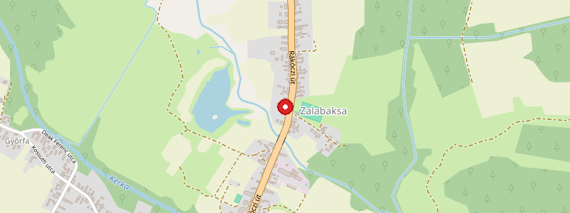 Zalabaksa térképe