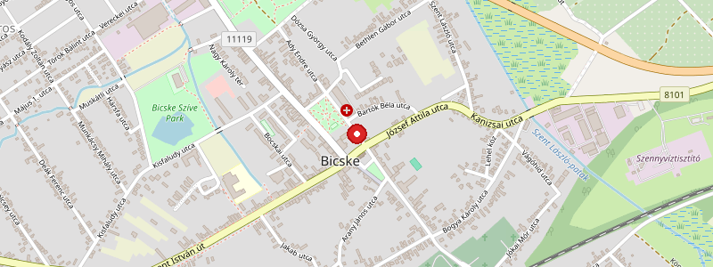 Bicske térképe