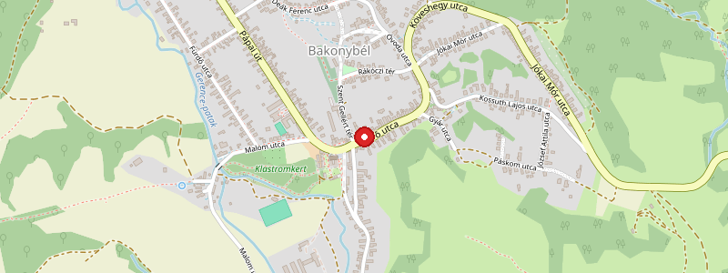 Bakonybél térképe