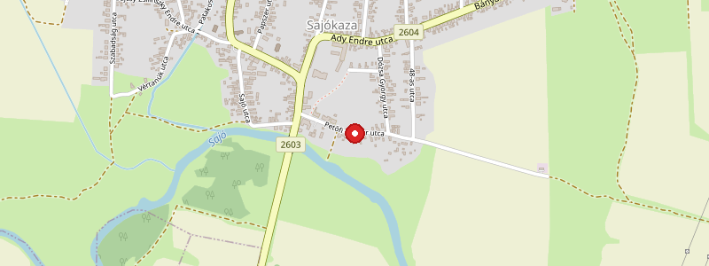Sajókaza térképe