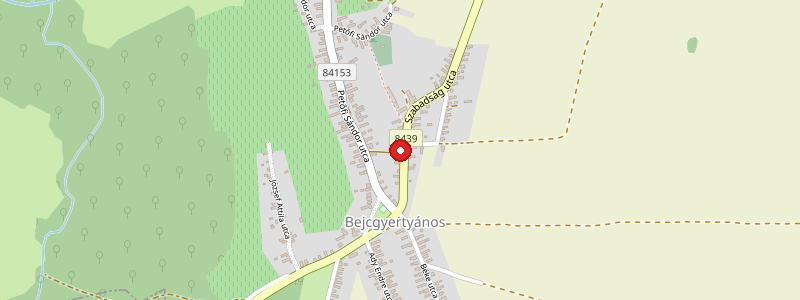 Bejcgyertyános térképe