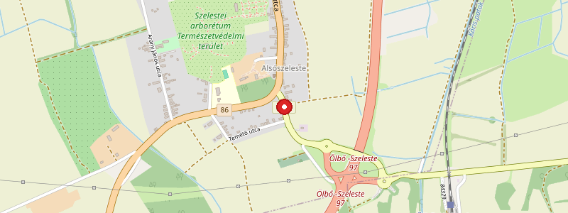 Szeleste térképe
