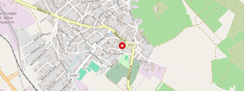 Tállya térképe