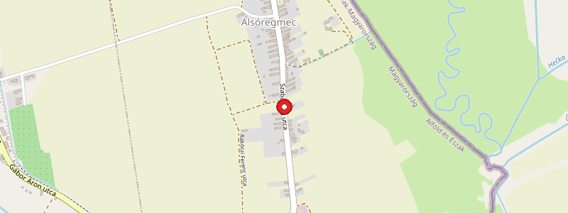 Alsóregmec térképe