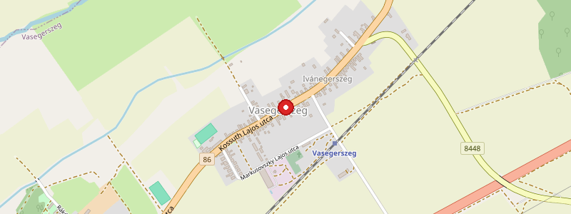 Vasegerszeg térképe