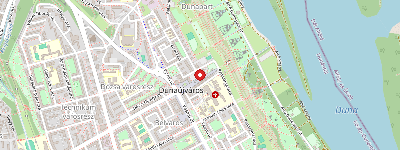 Dunaújváros térképe