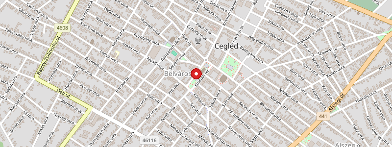 Cegléd térképe