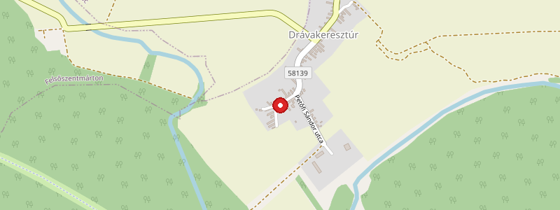 Drávakeresztúr térképe