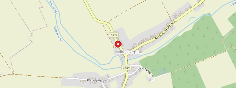 Mikosszéplak térképe