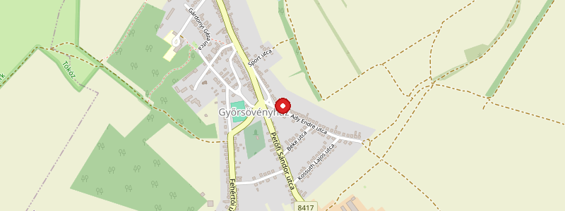 Győrsövényház térképe