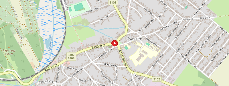 Isaszeg térképe