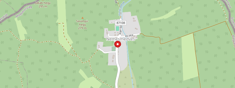 Nemesmedves térképe