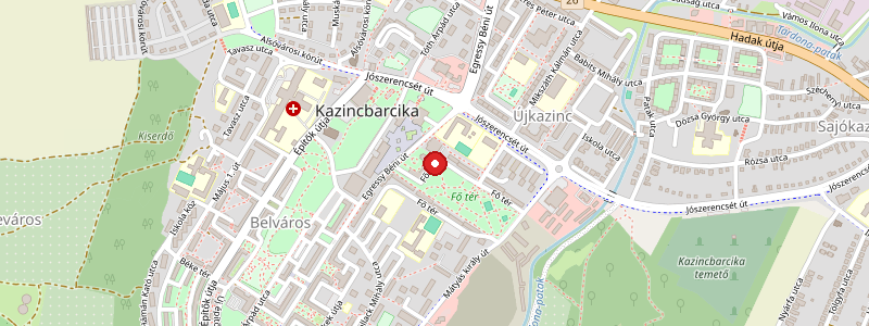 Kazincbarcika térképe