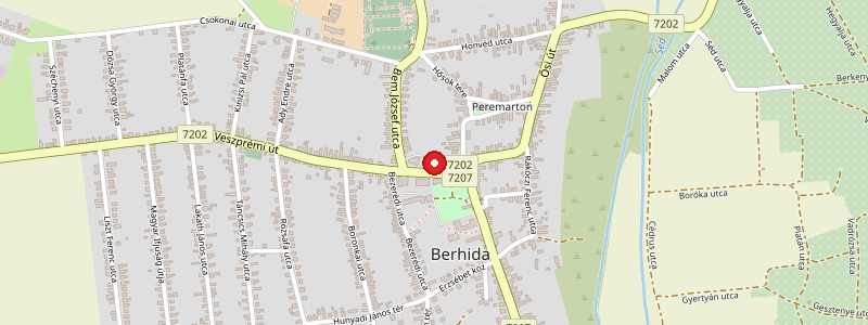 Berhida térképe