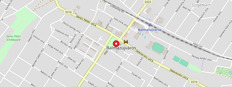 Balmazújváros térképe