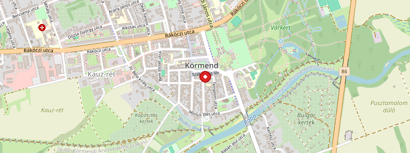 Körmend térképe
