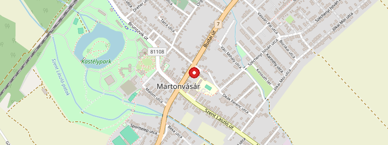 Martonvásár térképe