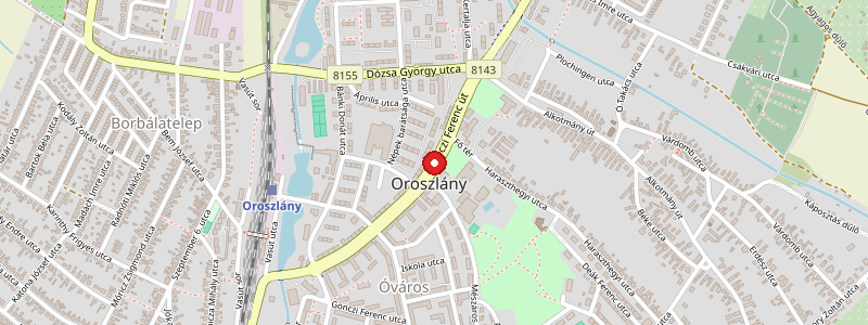 Oroszlány térképe
