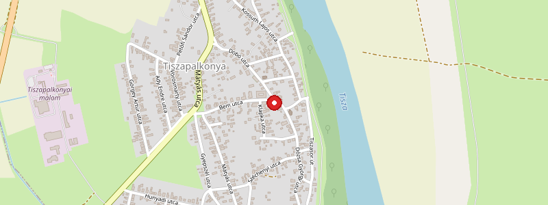 Tiszapalkonya térképe