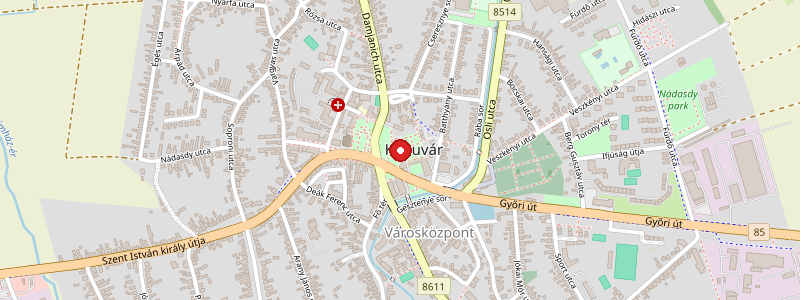 Kapuvár térképe