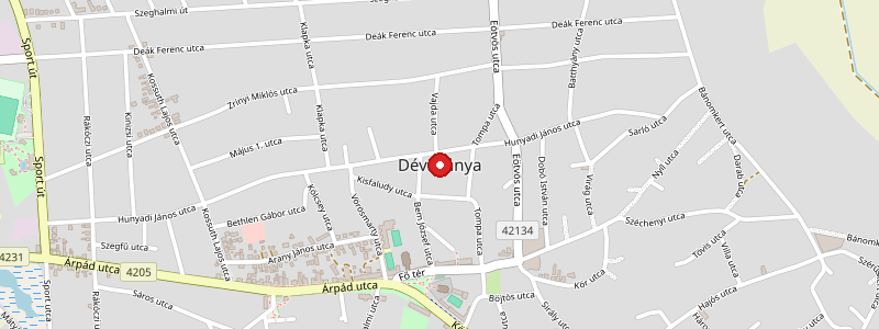 Dévaványa térképe