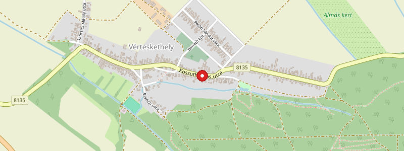 Vérteskethely térképe