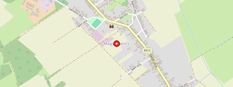 Magyargencs térképe