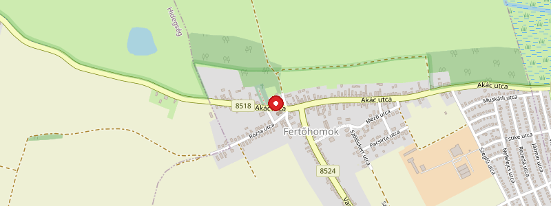 Fertőhomok térképe
