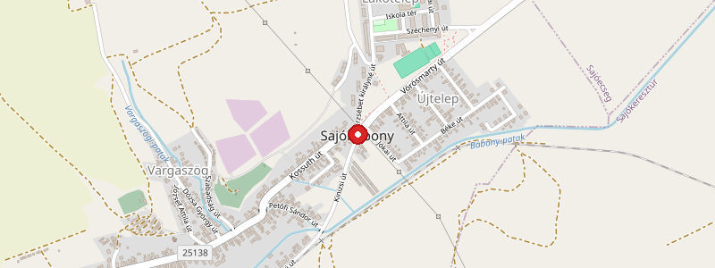 Sajóbábony térképe