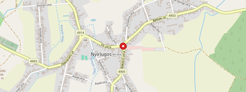 Nyírlugos térképe