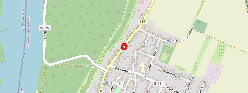 Szigetújfalu térképe
