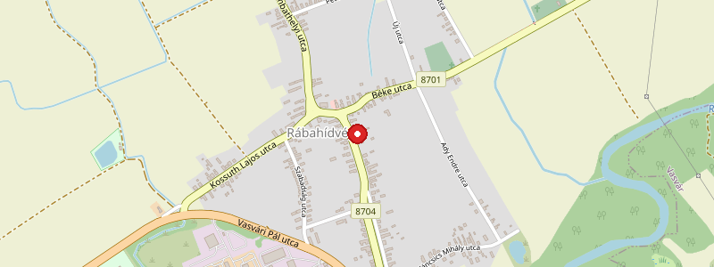 Rábahídvég térképe