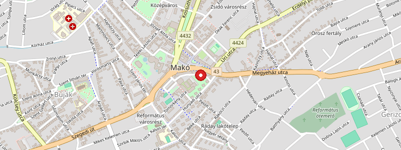 Makó térképe