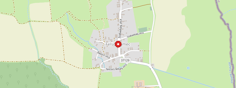 Felsöregmec térképe