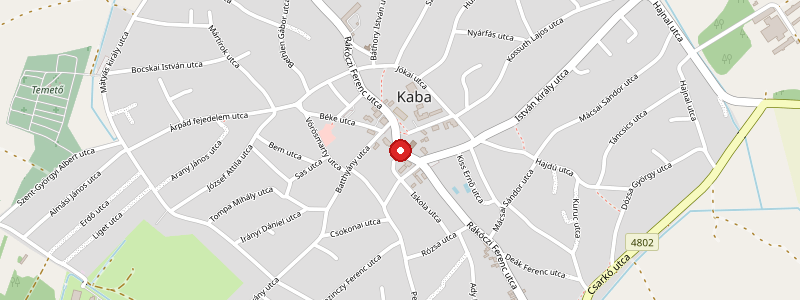 Kaba térképe