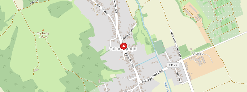 Taliándörögd térképe