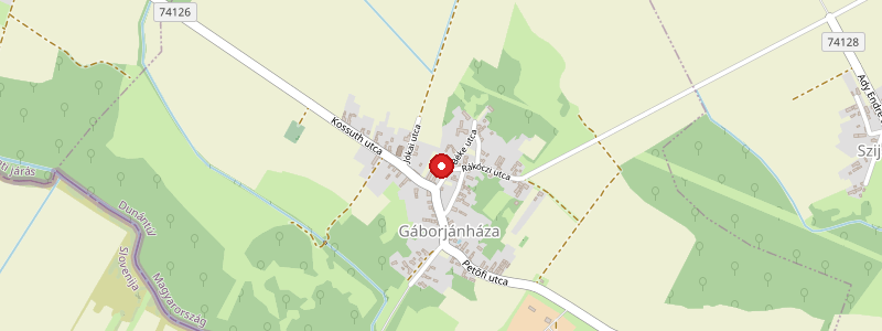 Gáborjánháza térképe