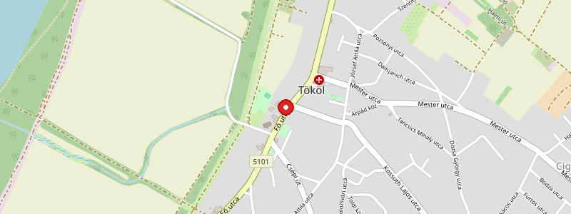 Tököl térképe