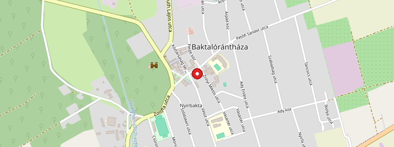 Baktalórántháza térképe