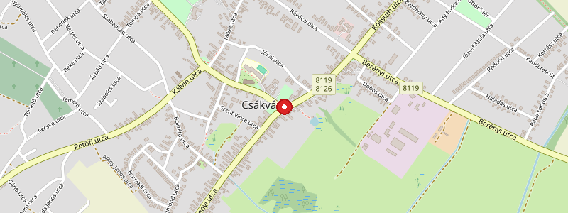 Csákvár térképe