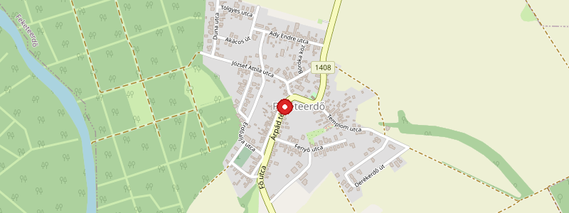 Feketeerdő térképe