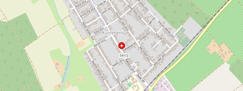 Kunfehértó térképe
