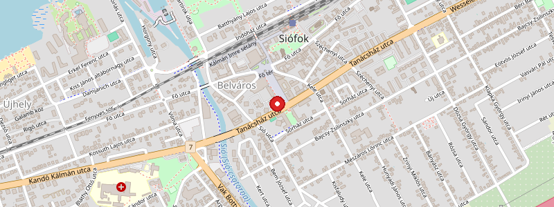 Siófok térképe