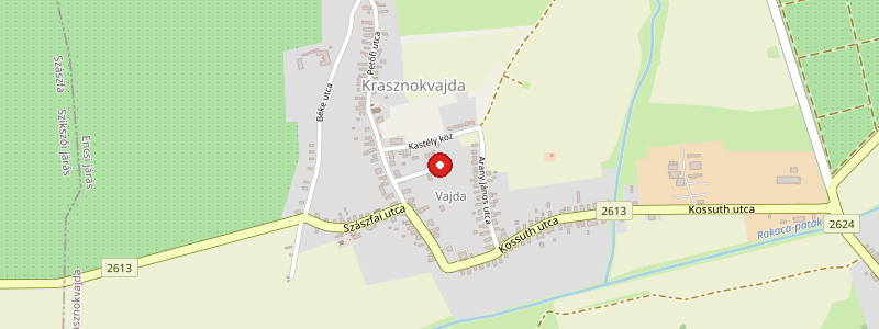 Krasznokvajda térképe