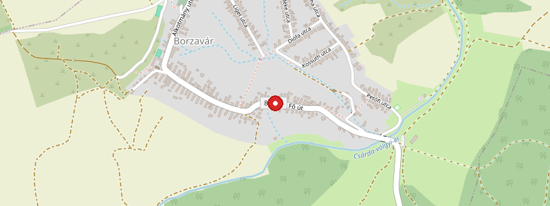 Borzavár térképe