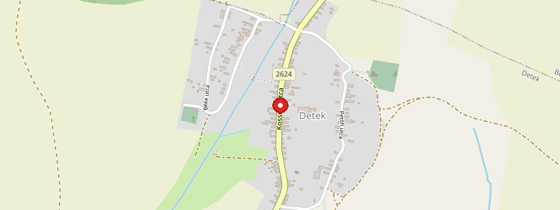 Detek térképe