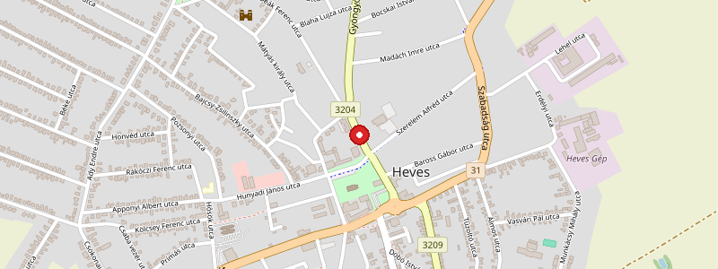 Heves térképe